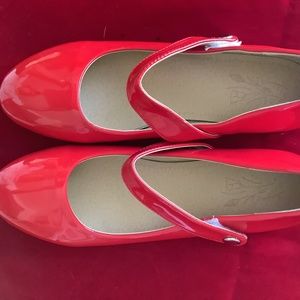 Shiny Red Patent Leather Shoes